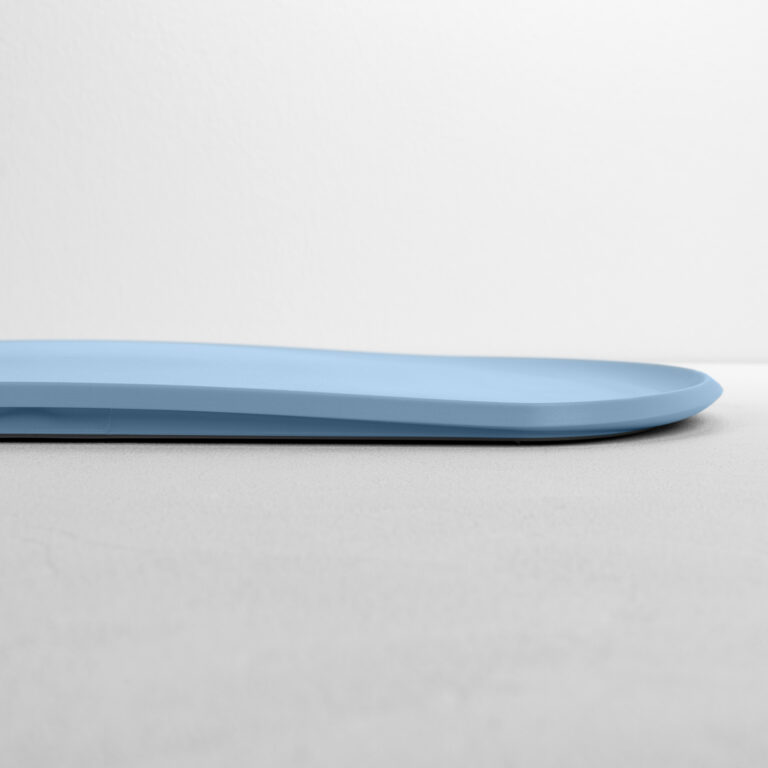 Prkénko s okrajem a protiskluzem 35cm Skateboard modré Blim+