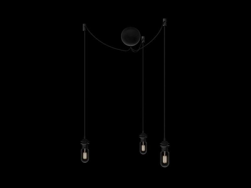 Stropní krytka a 3x kabel 2,5m CANNONBALL VITA Copenhagen