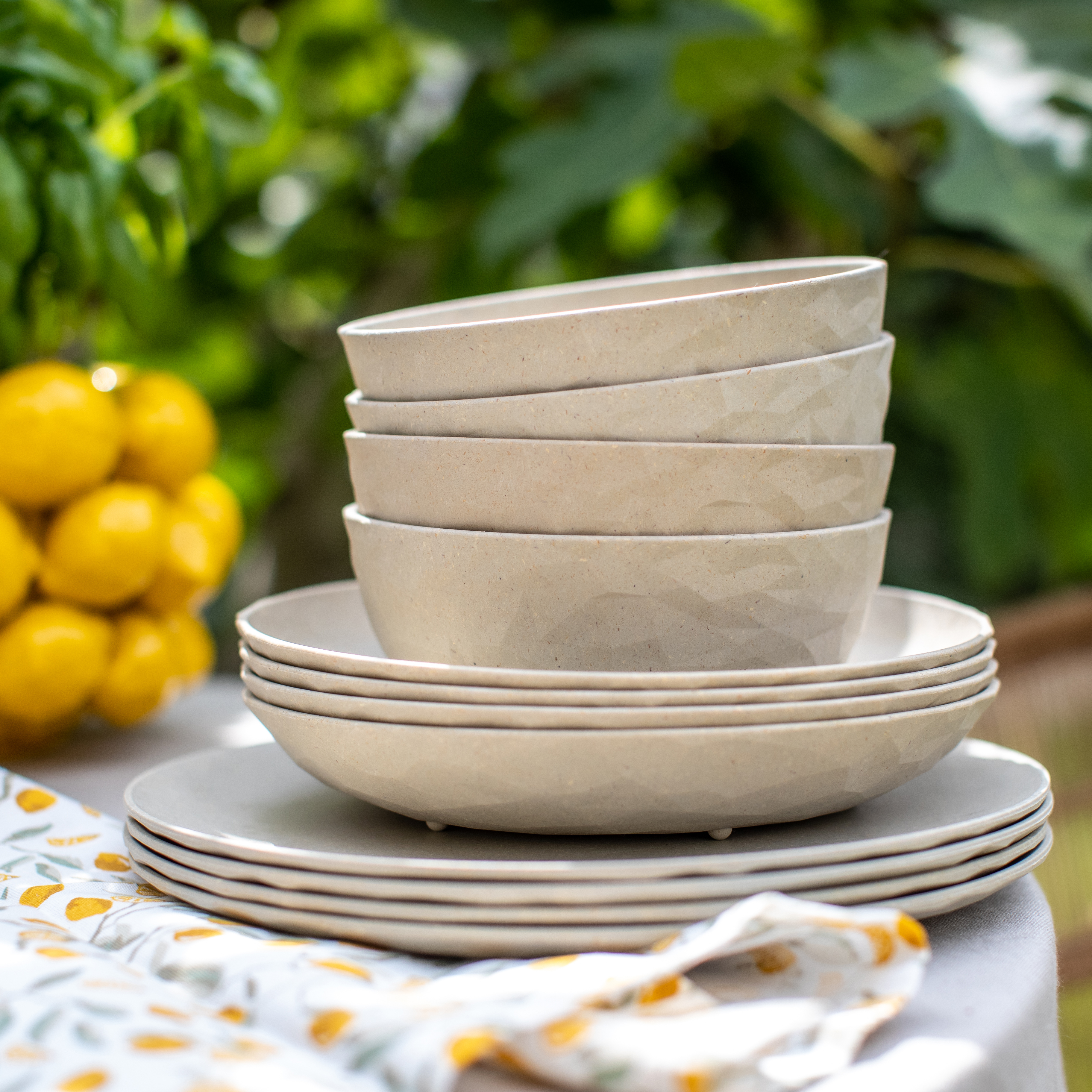 Sada 4 hlubokých talířů CLUB PLATE M ORGANIC KOZIOL