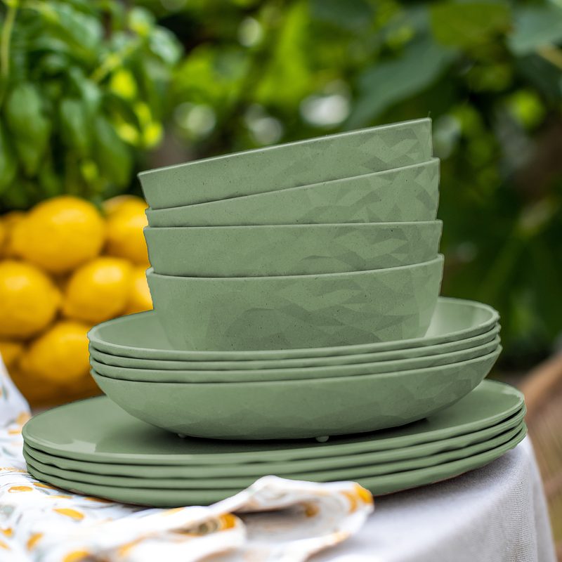 Sada 4 hlubokých talířů CLUB PLATE M ORGANIC KOZIOL