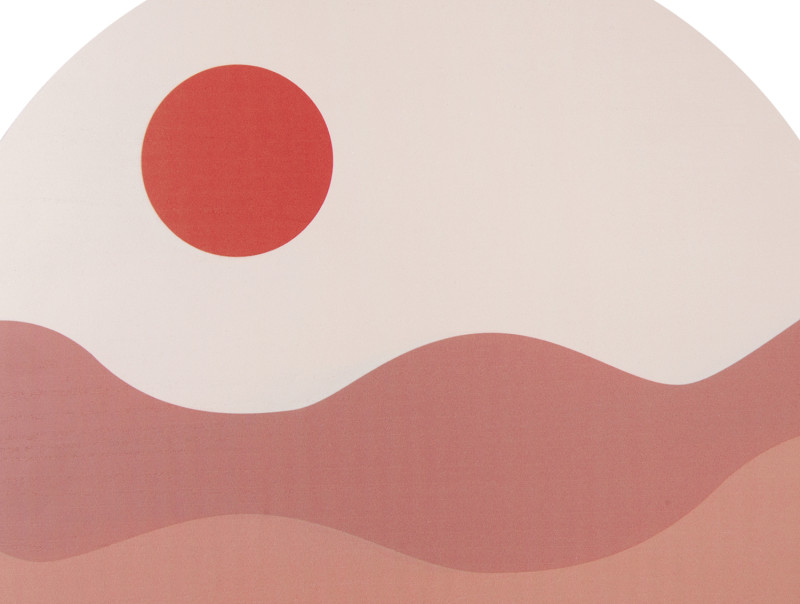 Obraz Sunset MDF pískově hnědá 40cm Present Time