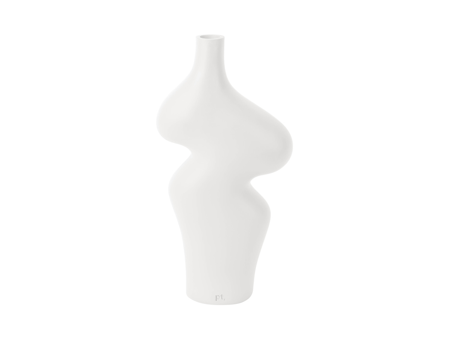 Váza Organic Curves 30cm bílá Present Time