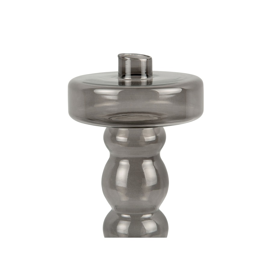 Svícen Pawn glass XL černý 39cm Present Time