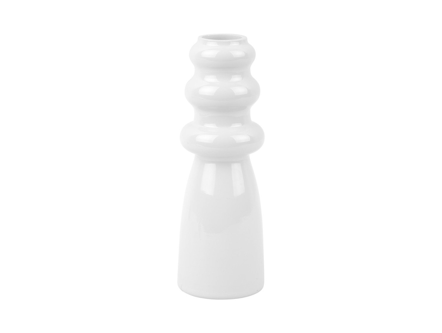 Váza Sparkle Bottle glass bílá Present Time