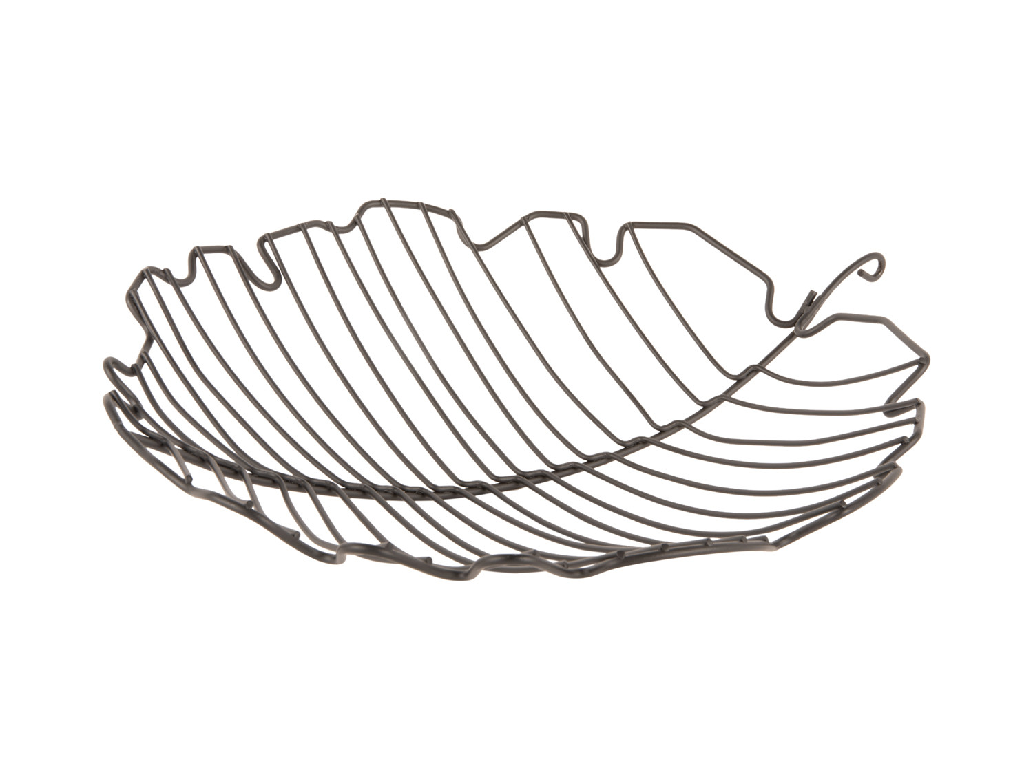 Koš na ovoce Leaf 32cm černý Present Time