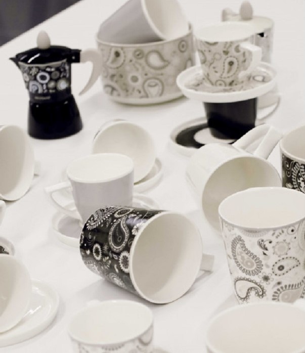 Kávová sada 6ks béžová Shanti 100ml BRANDANI