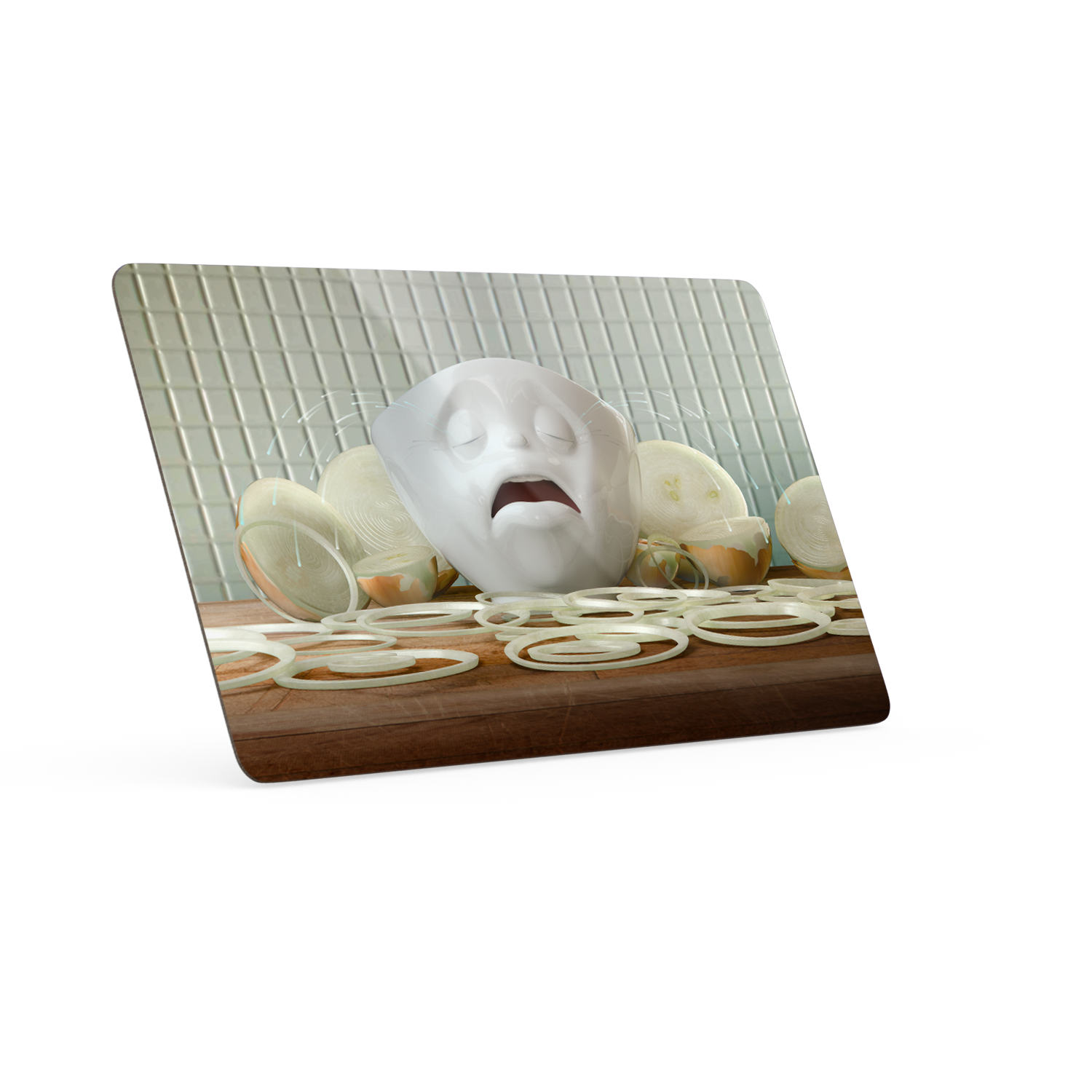 Snídaňové prkénko/tácek 23x14cm Misky přece nepláčou 58products/Tassen