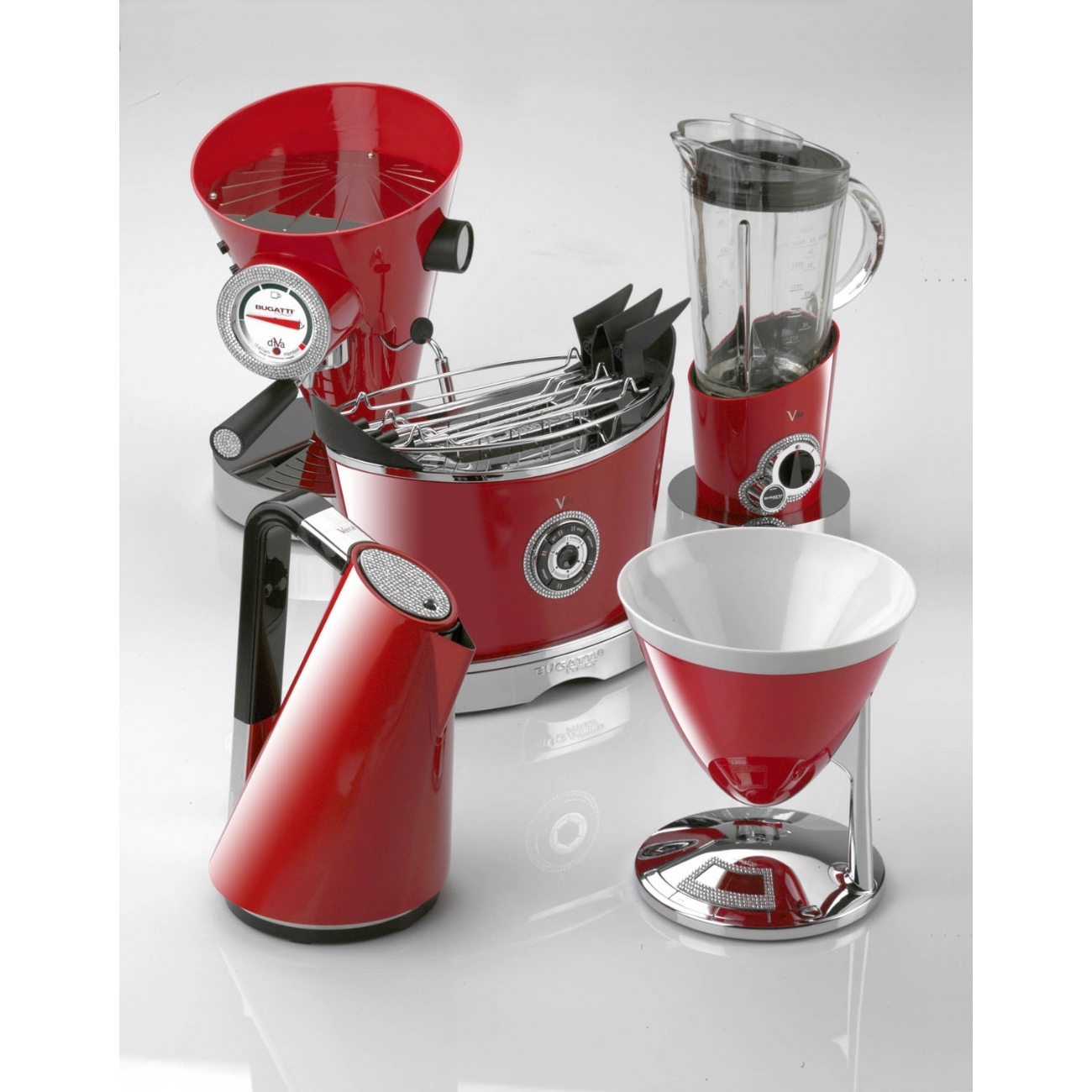 Mixer Vela SWAROVSKI červená Bugatti