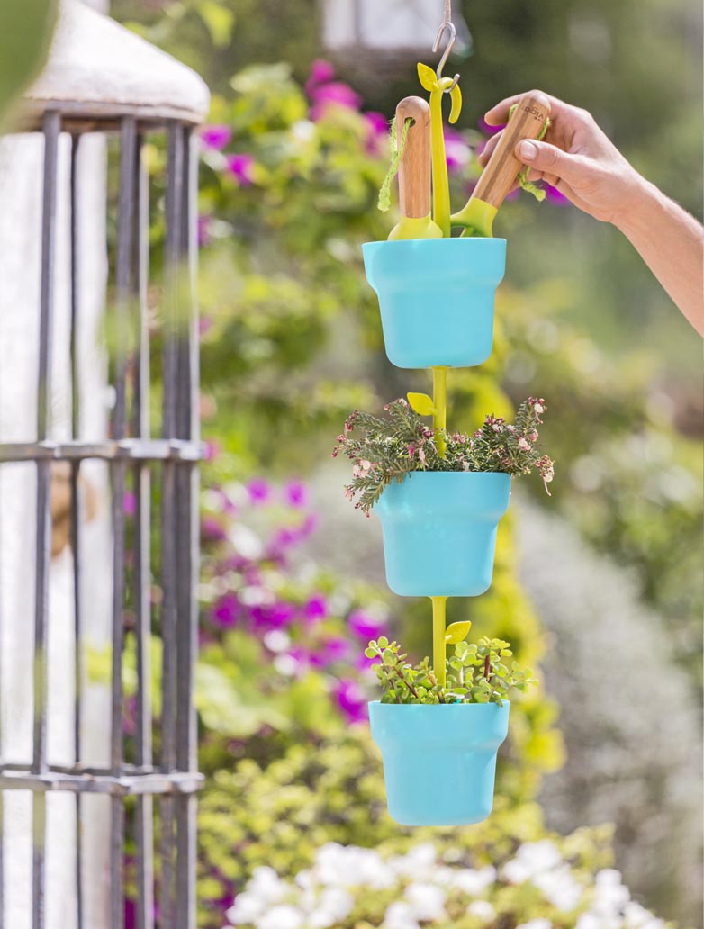 Stojan se 3 květináči na zavěšení VIGAR