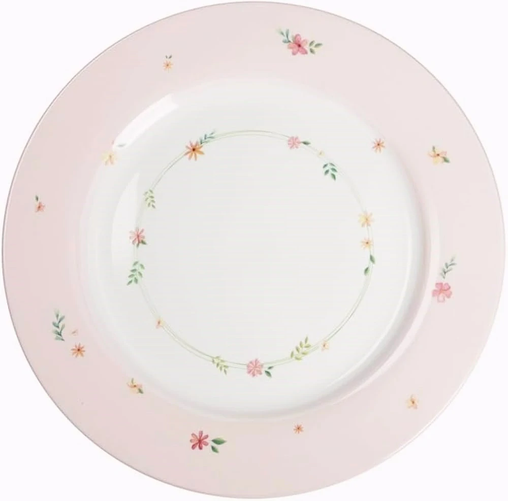 Jídelní 18-ti dílná sada talířů POLLINE ROSA růžové BRANDANI