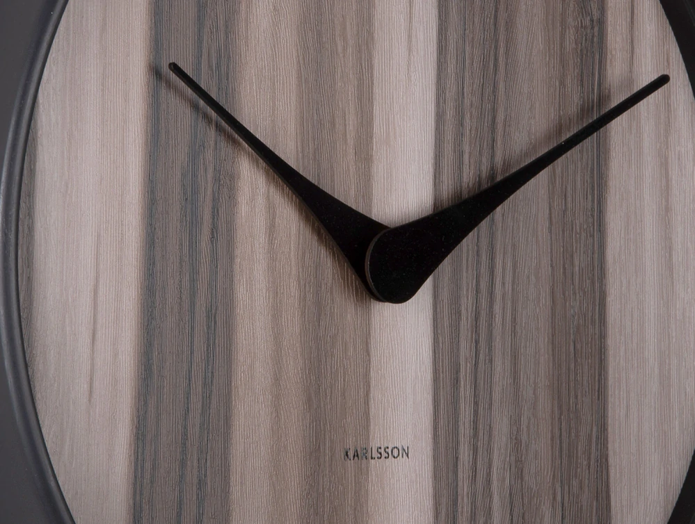 Nástěnné hodiny Wood Melange 40cm tmavé dřevo KARLSSON