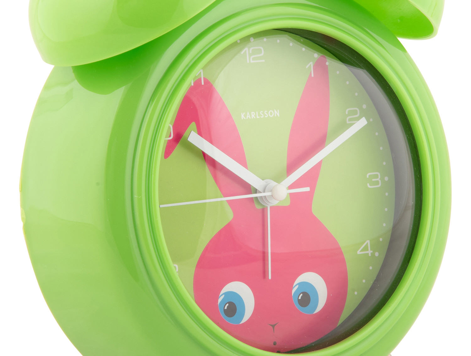 Dětský budík Zajíc Bunny zelený KARLSSON