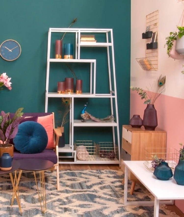 Police na knihy Fushion bílá Leitmotiv