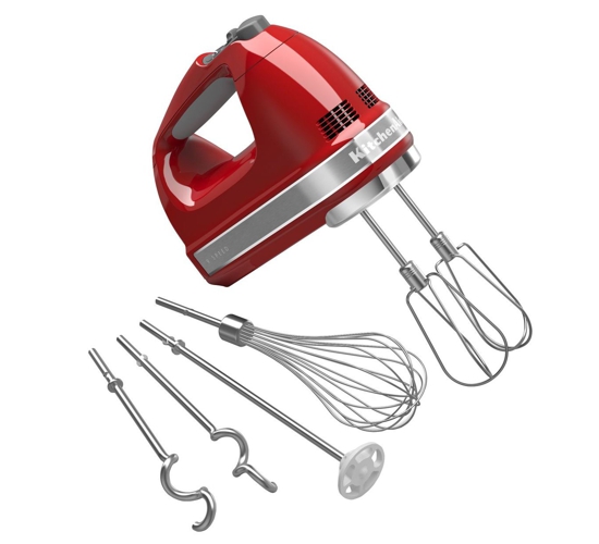 Ruční šlehač, 9ti rychlostní P2 královská červená KitchenAid