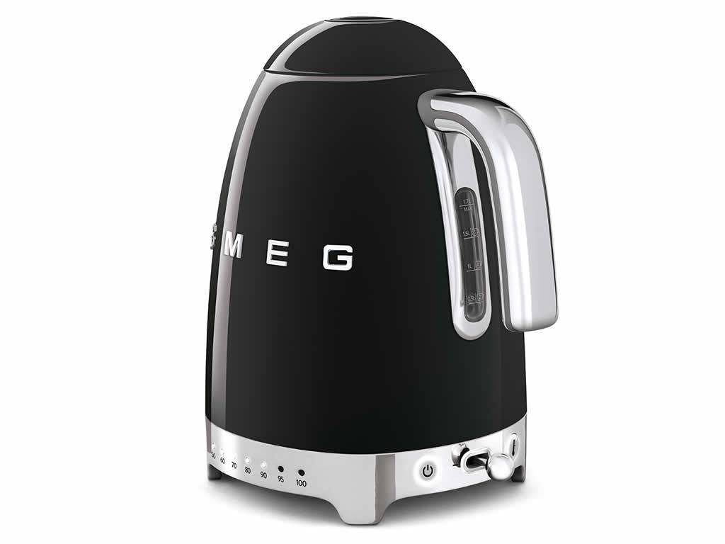 Rychlovarná konvice Smeg 50´s Retro Style s regulací teploty, černá