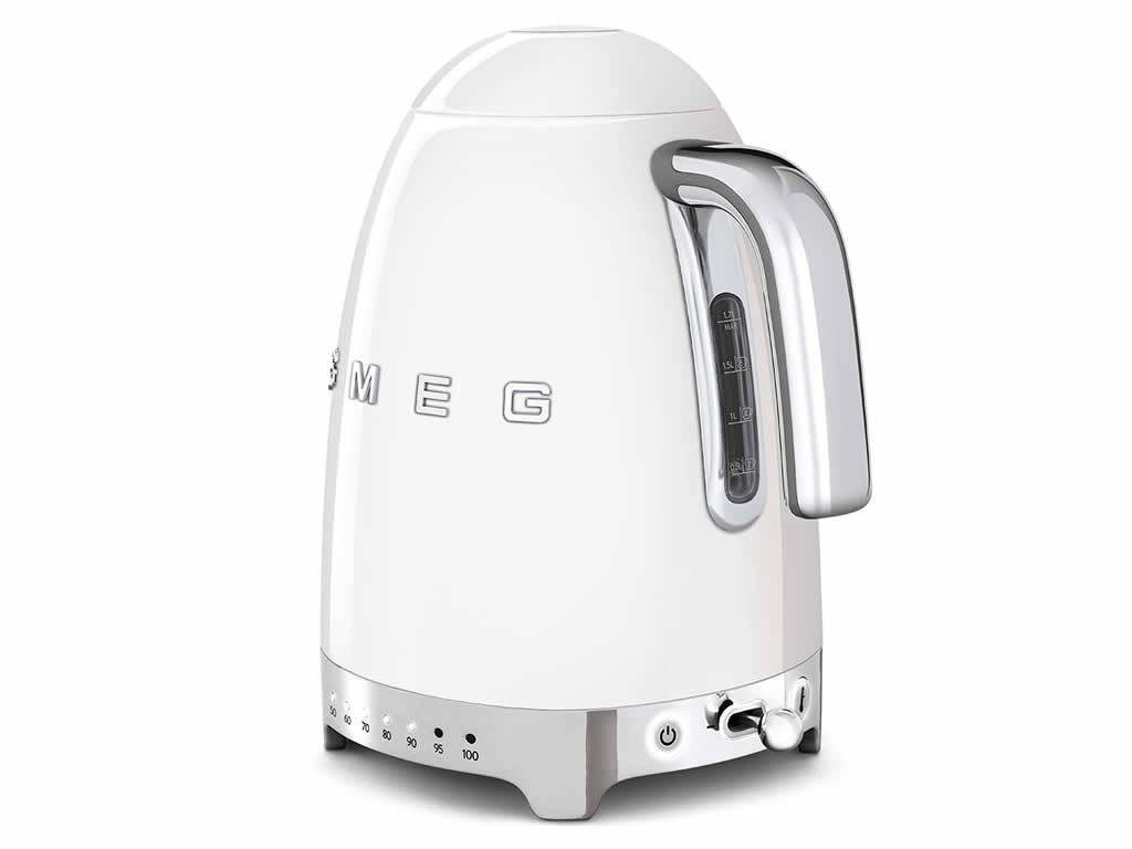 Rychlovarná konvice Smeg 50´s Retro Style s regulací teploty, bílá