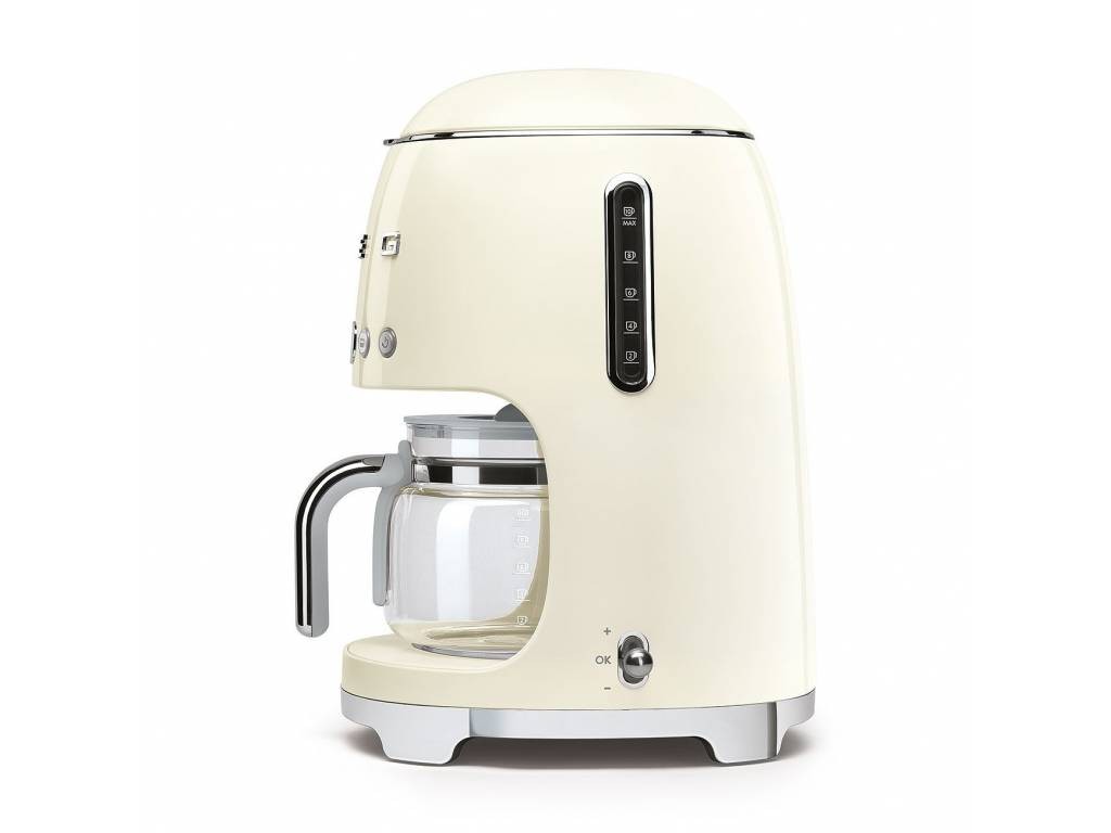 Kávovar na filtrovanou kávu 1,4l Smeg 50´s Retro Style, krémový