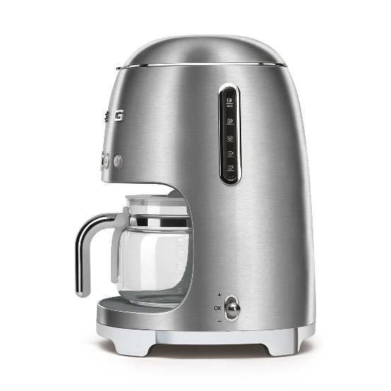 Kávovar na filtrovanou kávu 1,4l Smeg 50´s Retro Style, chromový