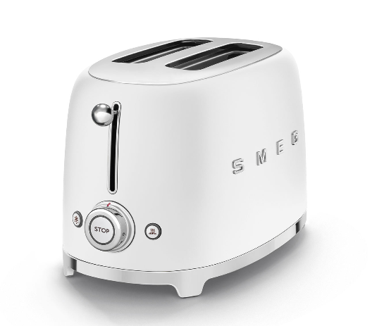 Toustovač / topinkovač P2 Smeg 50's Retro Style. bílý mat 950W