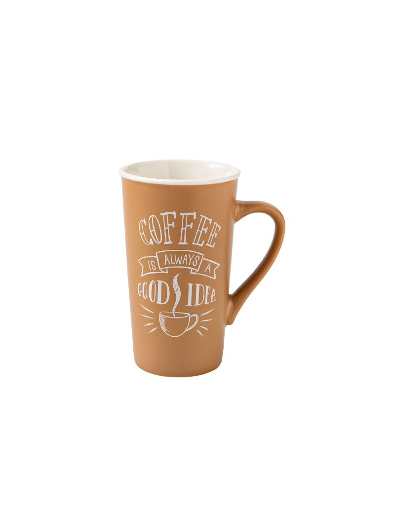 Set 2 velkých hrnků na čaj/caffé latté COLORI 450ml BRANDANI