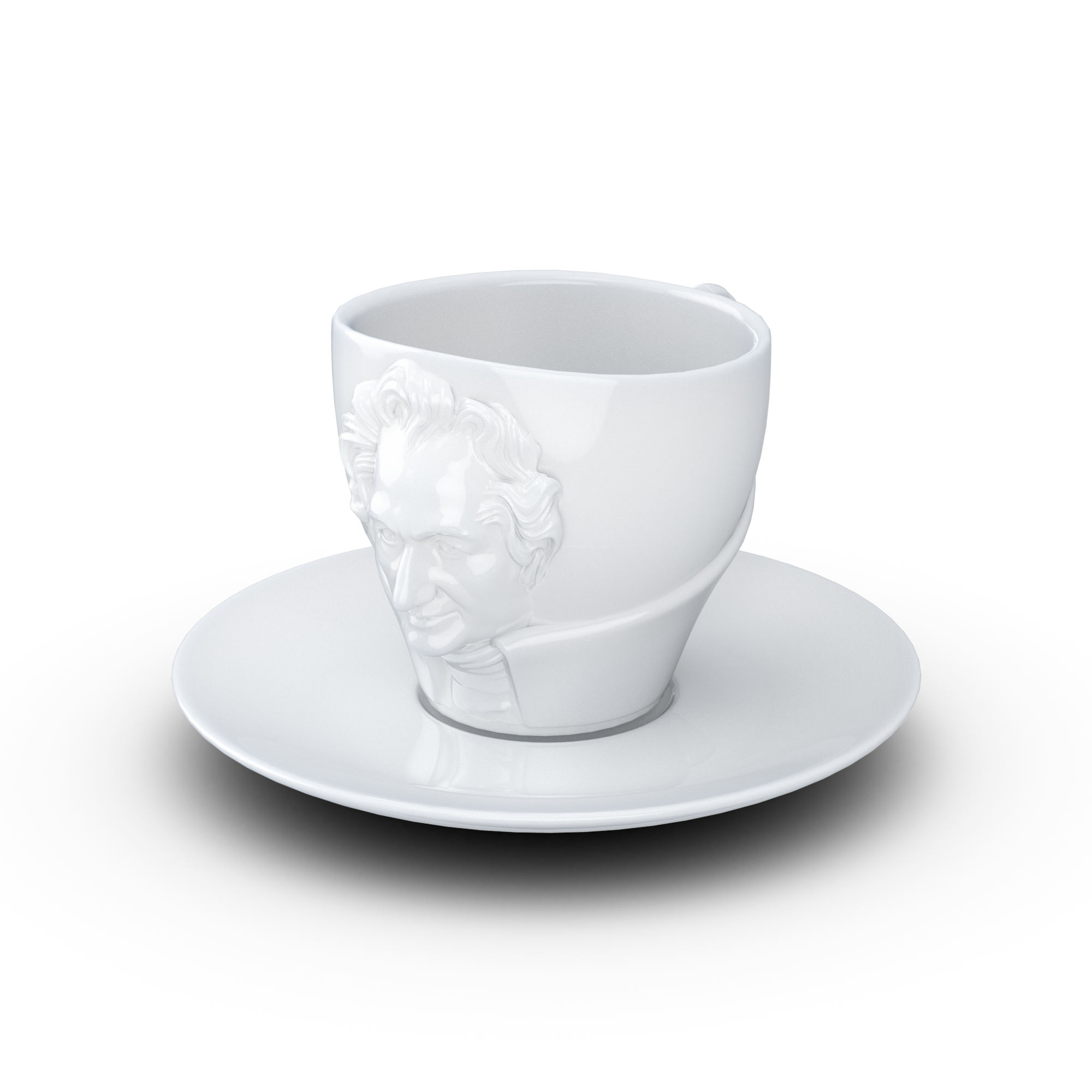 Johann Wolfgang von Goethe šálek a podšálek na kávu, cappuccino, čaj 260 ml, 58products