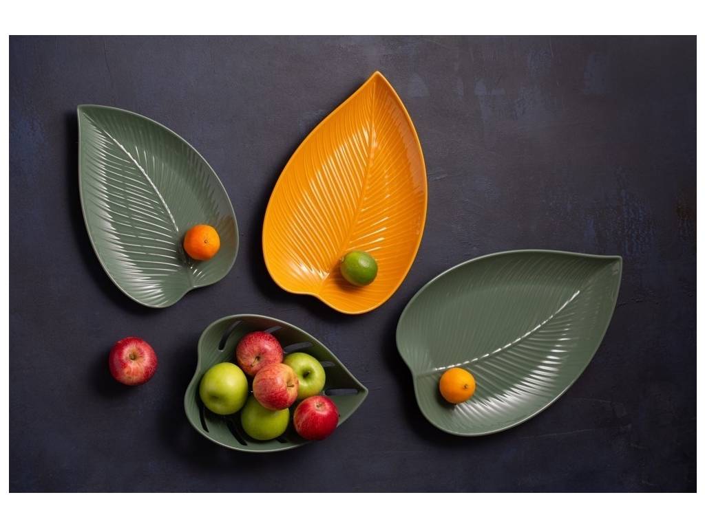 In The Forest talíř velký ve tvaru lístku 39cm Mason Cash 