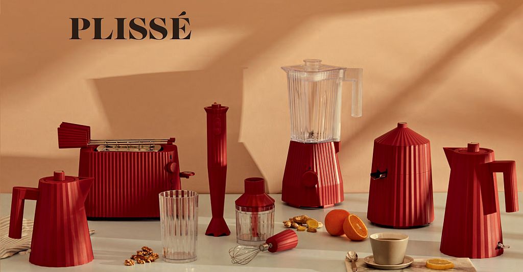 Mixer Plissé červený Alessi