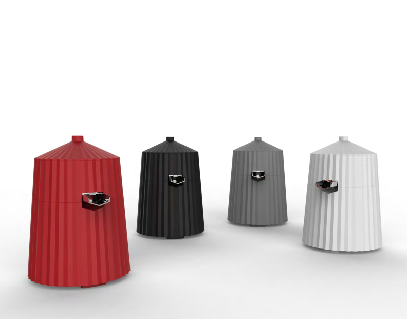 Odšťavňovač Plissé černý Alessi