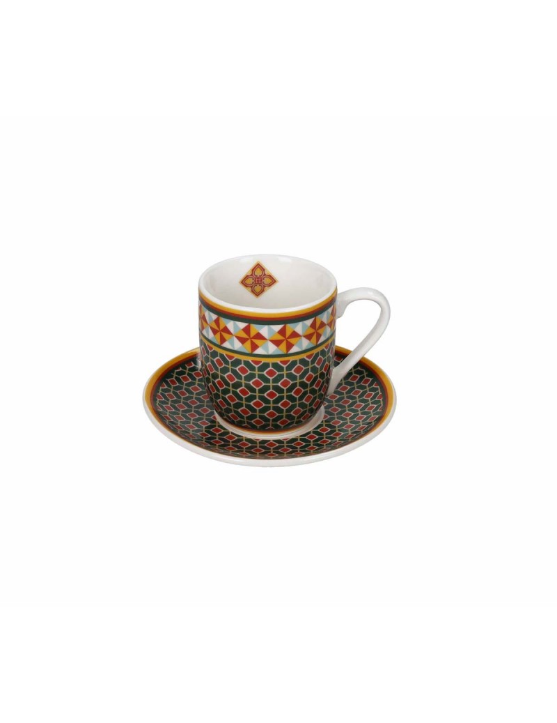 Sada 2 šálků s podšálky na espresso 100 ml LE CEMENTINE GIRANDOLA BRANDANI