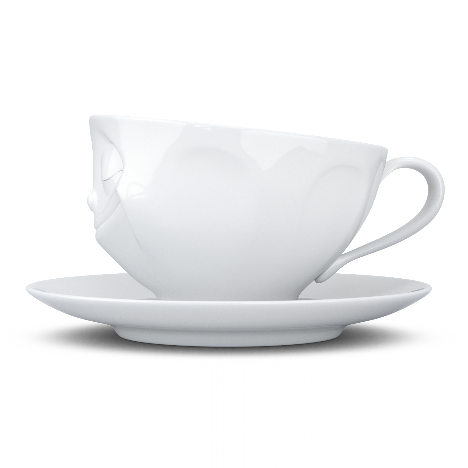 Šťastný šálek a podšálek na kávu, cappuccino, čaj 200 ml, 58products