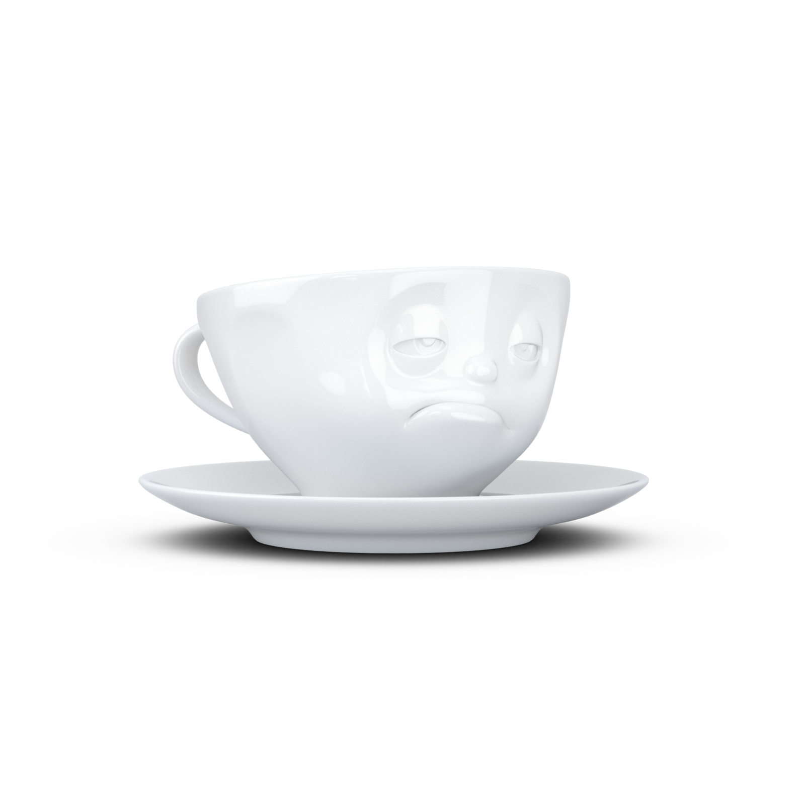 Podřimující šálek a podšálek na kávu, cappuccino, čaj 200 ml, 58products