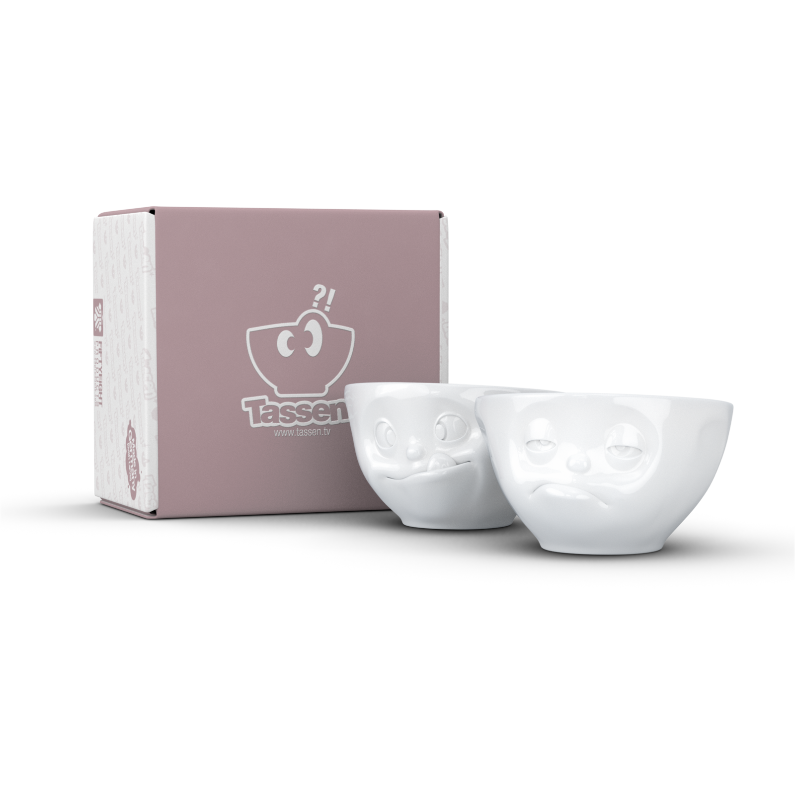 Mlsná a Mrzutá set 2ks šálek/miska na snídaní, kávu, kakao...200ml 58products