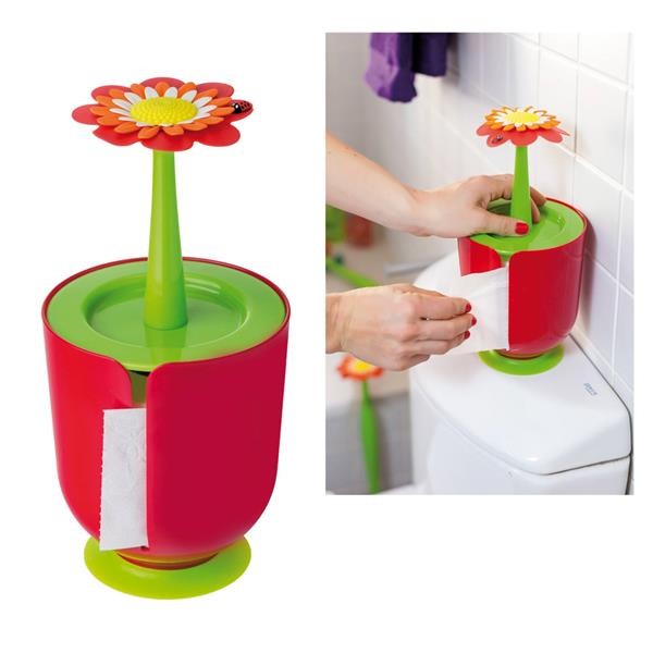 Držák/ zásobník na toaletní papír Flower Power VIGAR