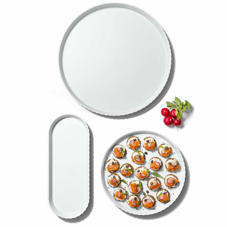 Tác oválný 37 cm bílý Minerva Blim+