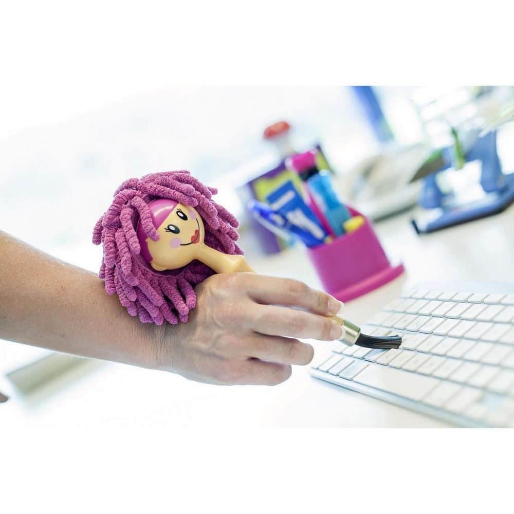 Kancelářský stojan, držák s prachovkou a kartáčkem na PC DOLLS VIGAR
