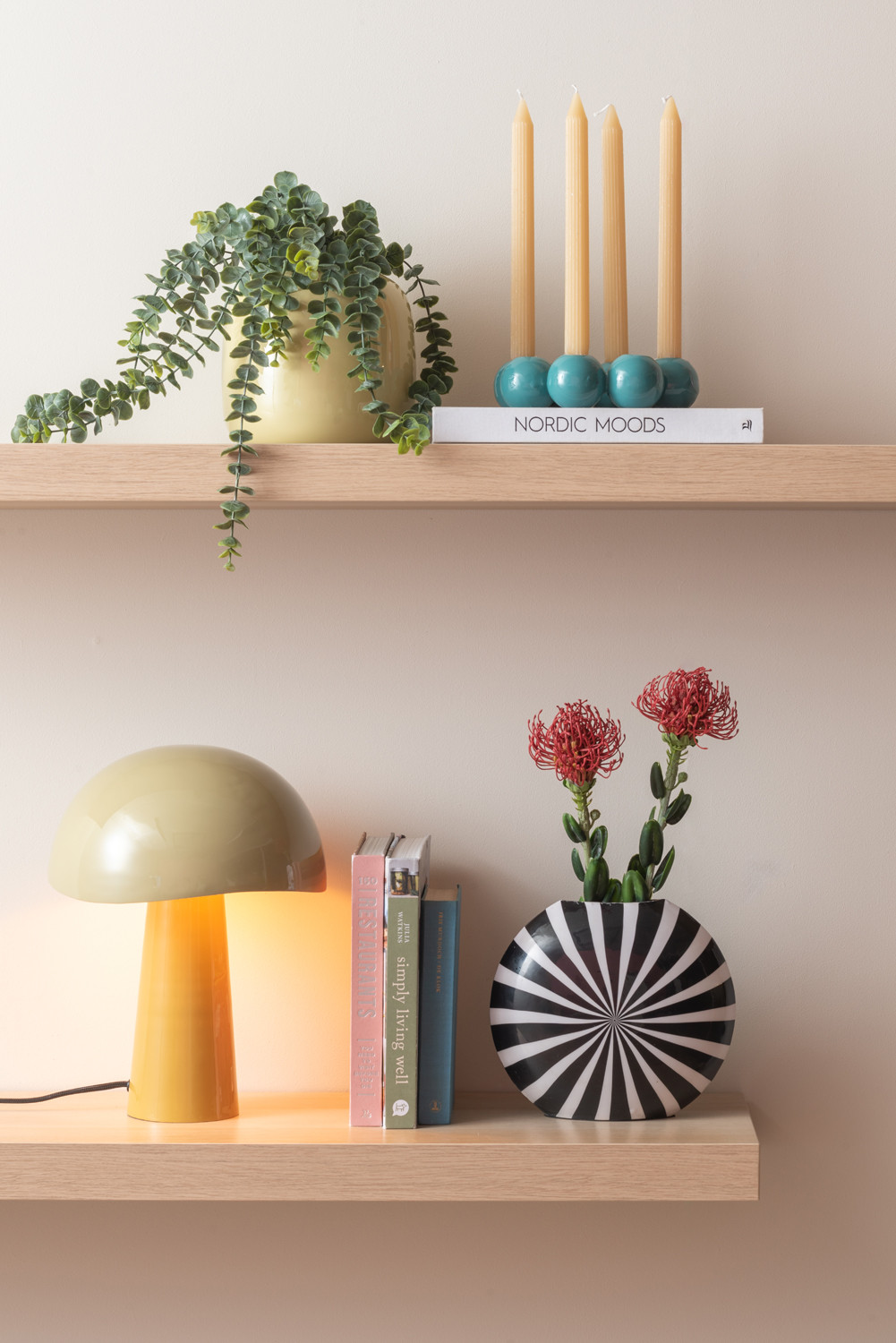 Umělá rostlina Protea Květ malý 60cm červený Present Time