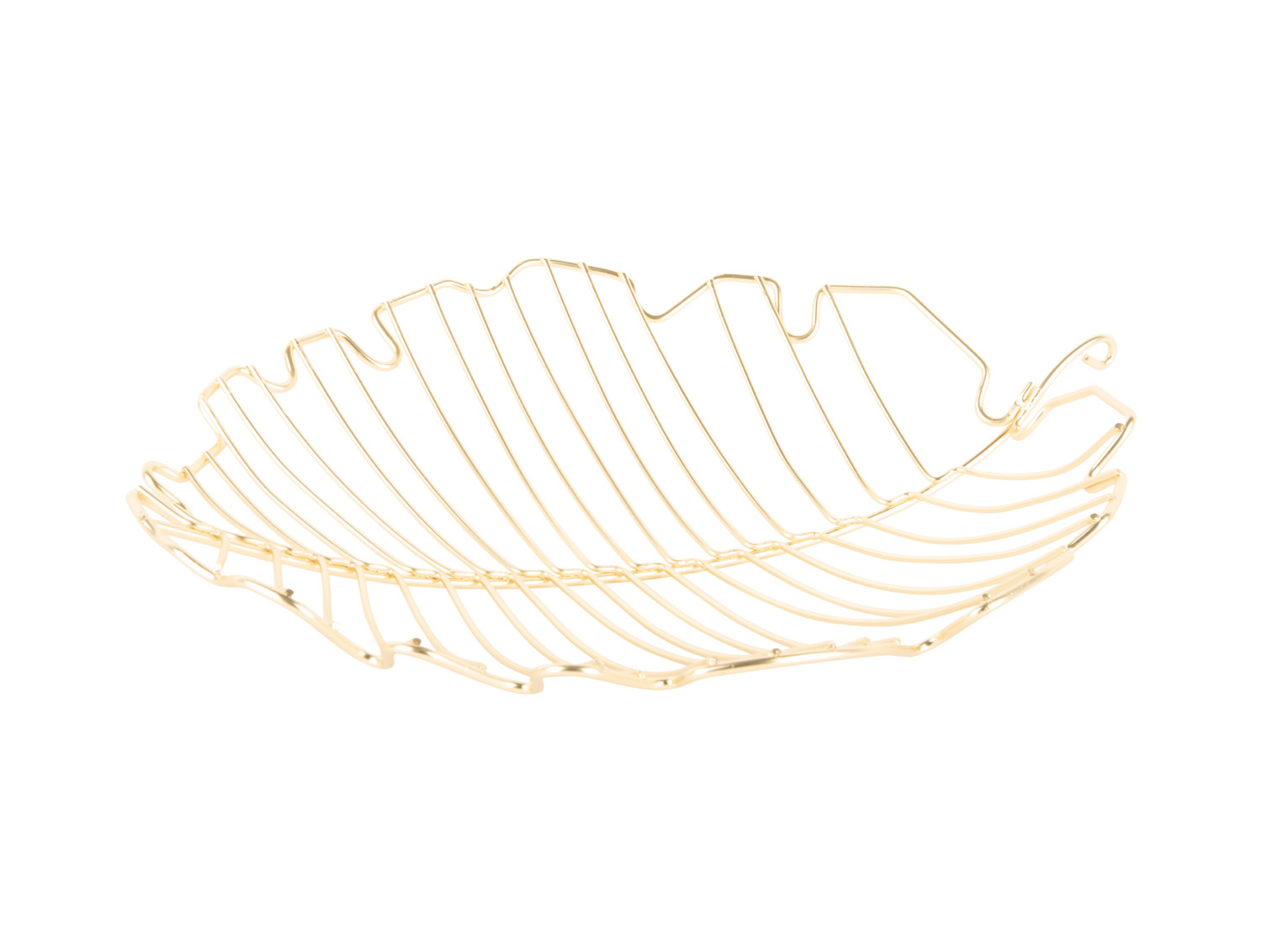 Koš na ovoce Leaf 36cm zlatý Present Time