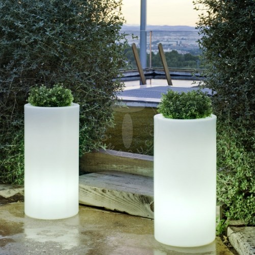 Stojací lampa/váza / květináč pro venkovní i vnitřní použití STEM 70 TOMASUCCI