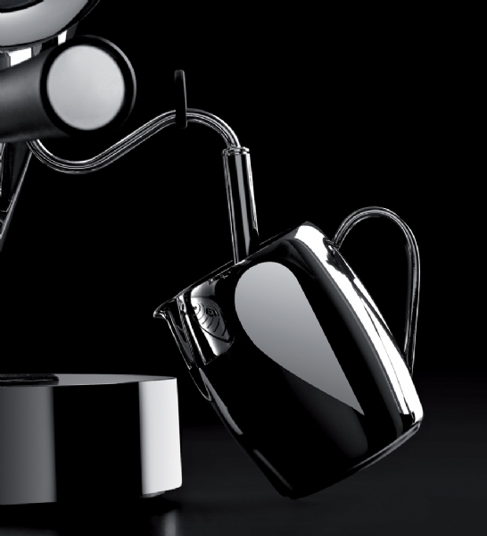 Kávovar, pressovač Diva EVOLUTION červený Bugatti + dóza na kávu KOZIOL