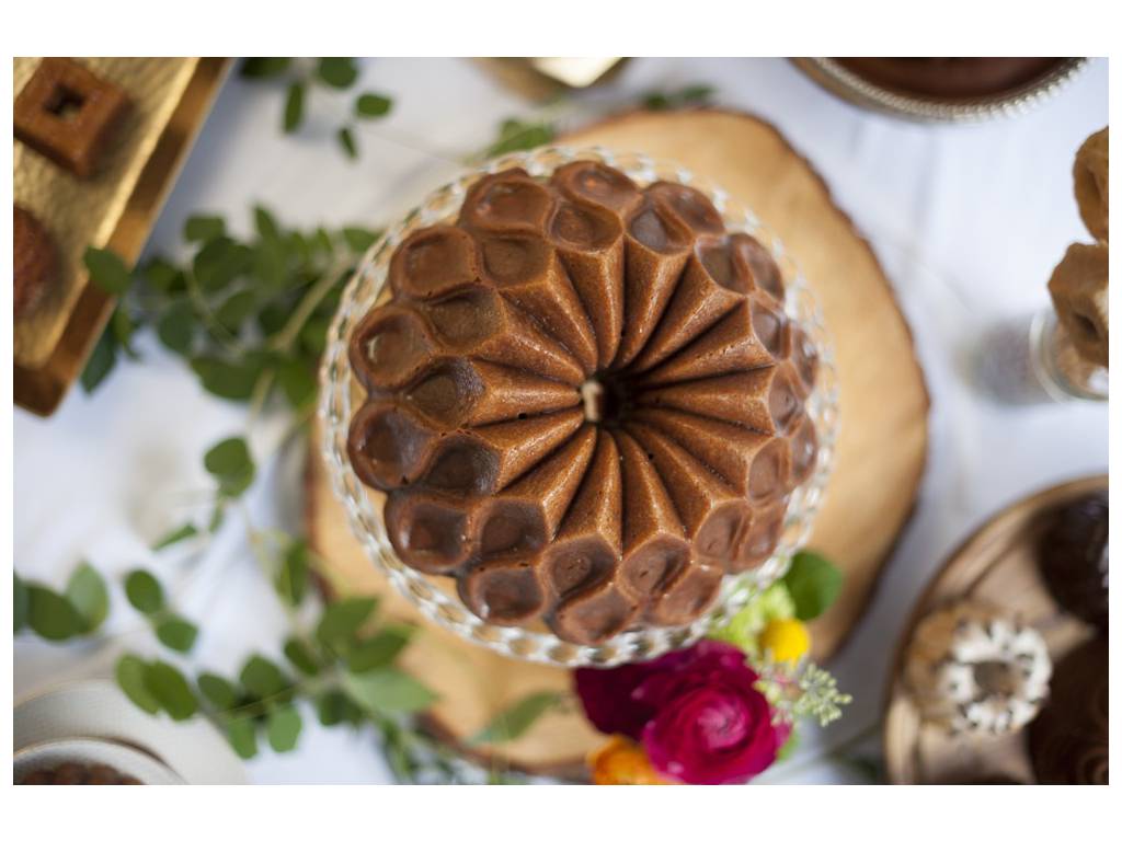 Forma na bábovku Crown zlatá Nordic Ware