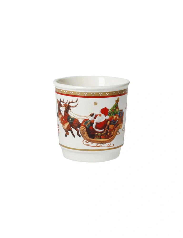 Porcelánová sada hrnků 4ks na kávu CHRISTMAS BRANDANI
