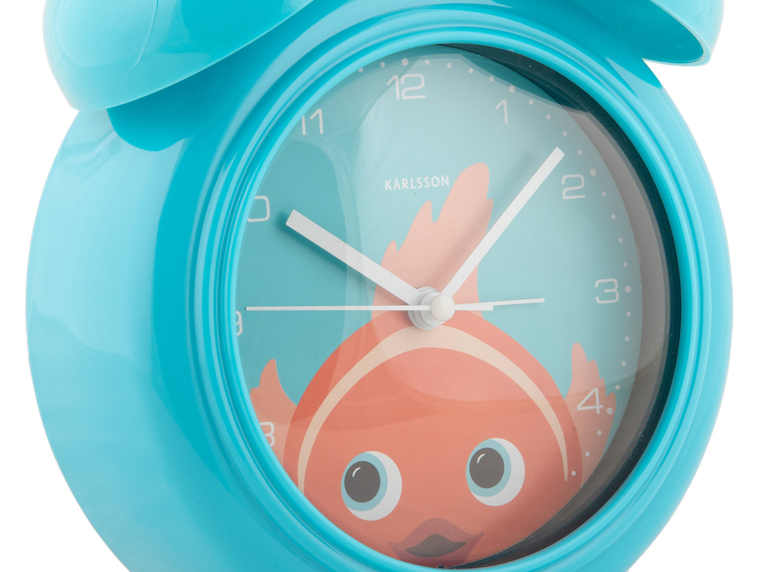 Dětský budík rybka Goldfish modrý KARLSSON