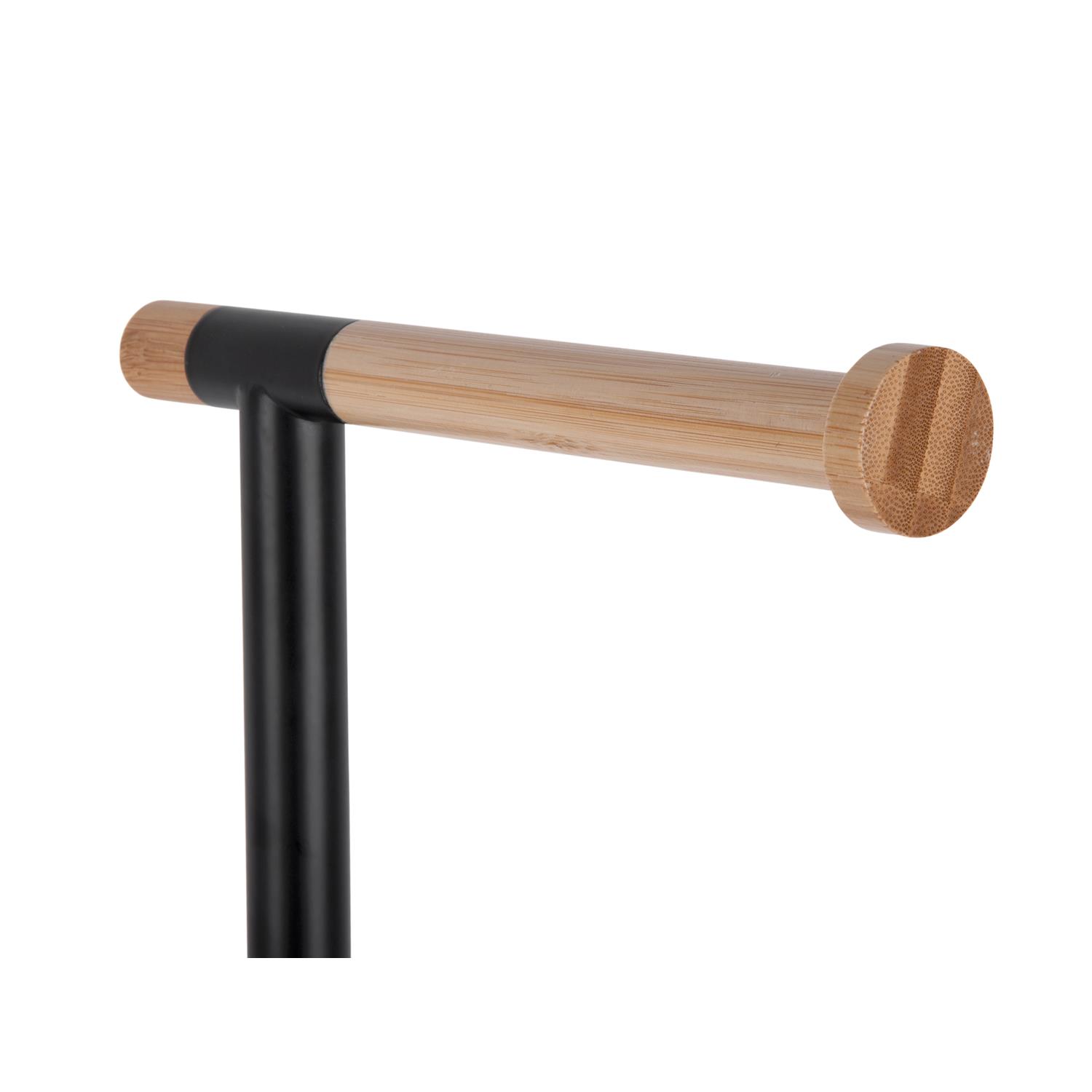 Držák na toaletní papír Bamboo Accent Deluxe černý Present Time