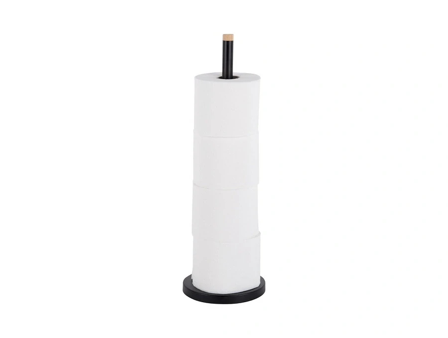 Zásobník na toaletní papír Bamboo Accent Deluxe černý Present Time