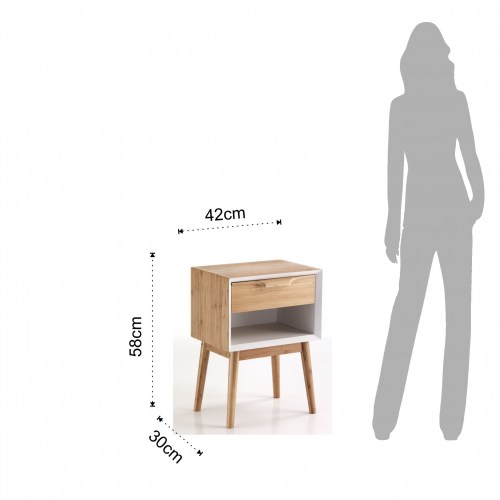 Noční stoleček se zásuvkou HIJO TOMASUCCI