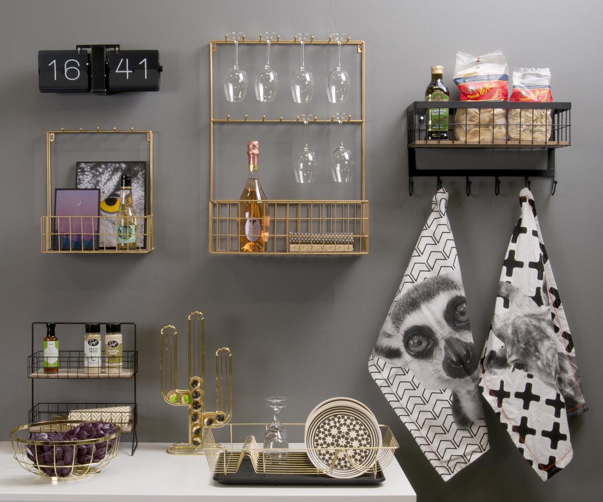 Stojánek na kávové kapsle Nespresso Kaktus zlatý Present Time