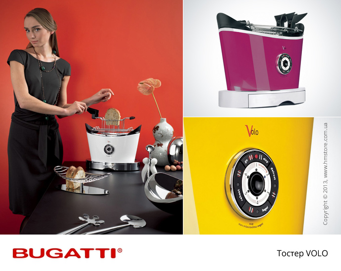 Toustovač-topinkovač bílý Volo BUGATTI