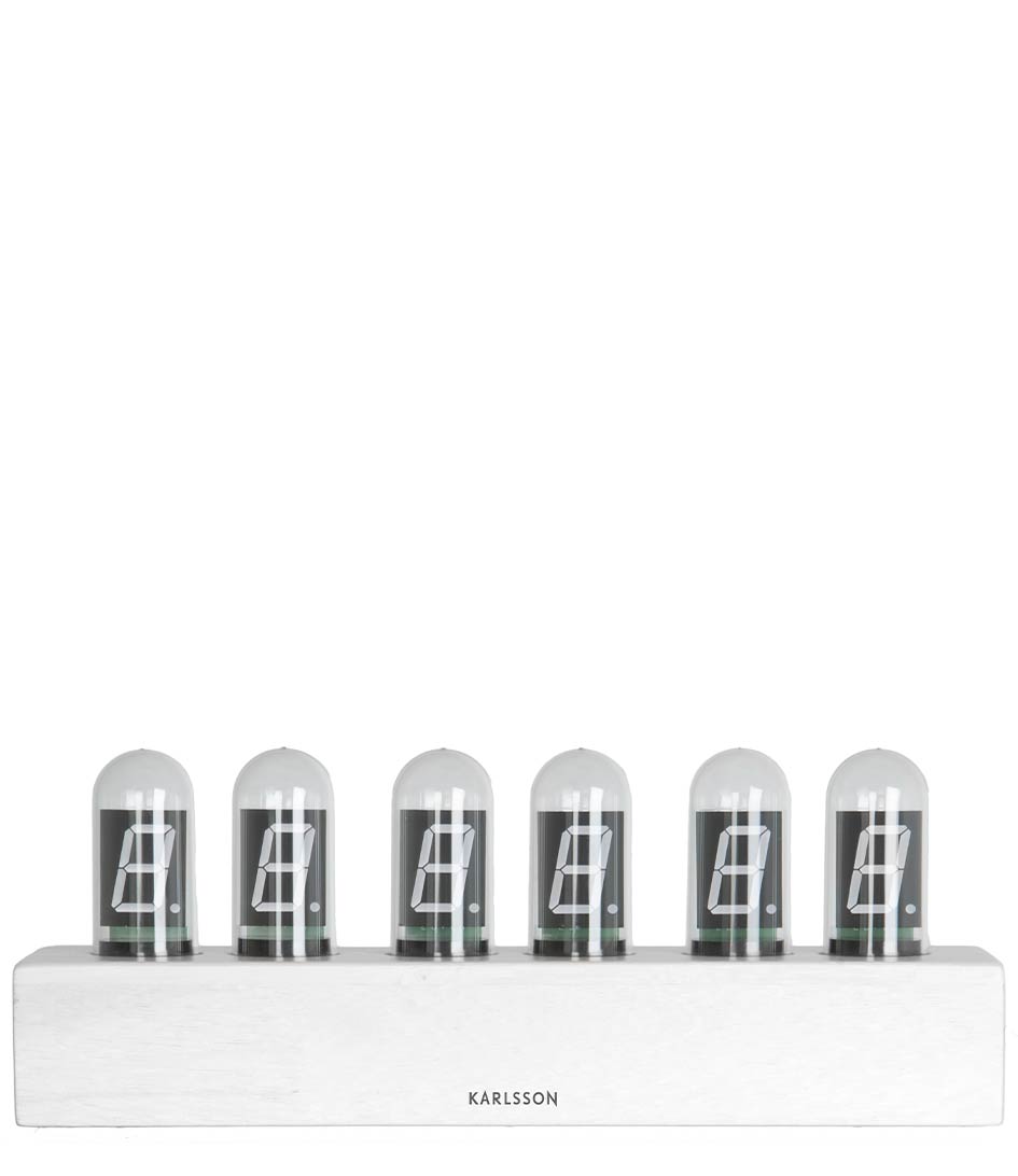 Stolní hodiny Cathode bílé Karlsson