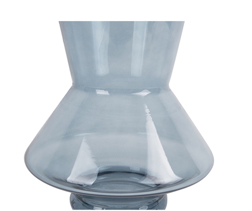 Skleněná váza Glow 28 cm L modrá Present Time