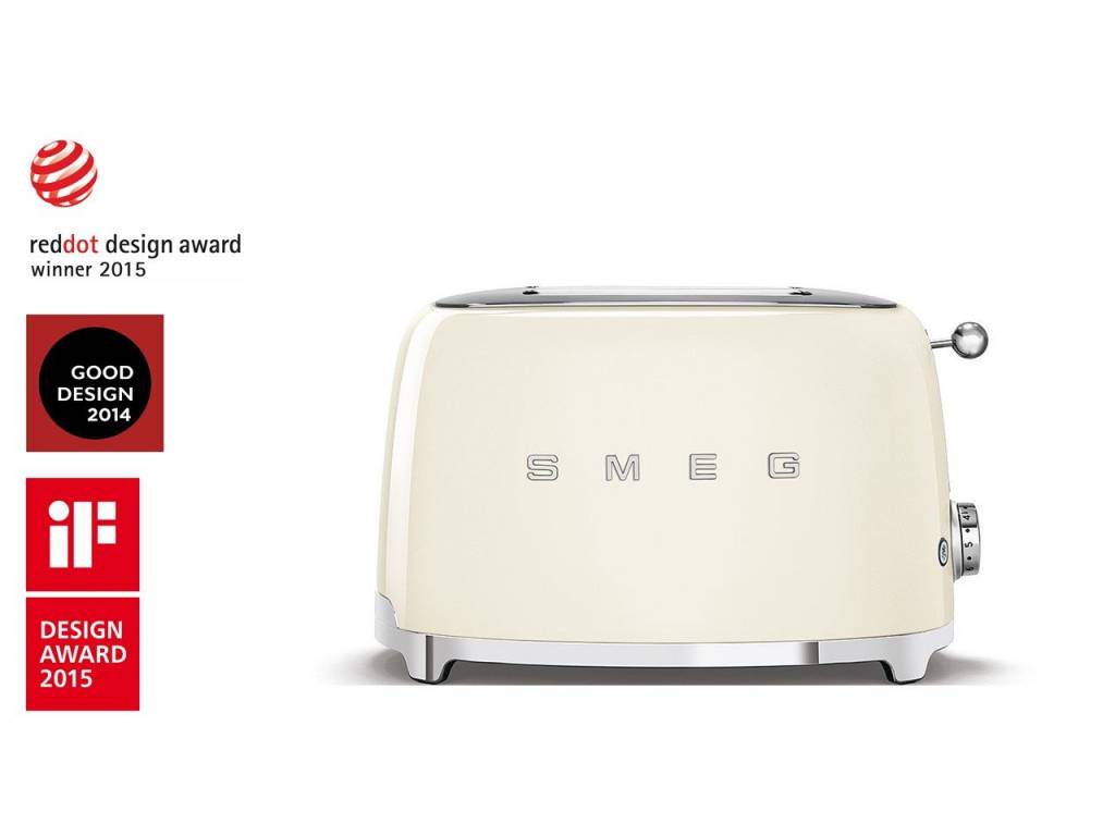 Toustovač / topinkovač P2 Smeg 50's Retro Style. krémový 950W